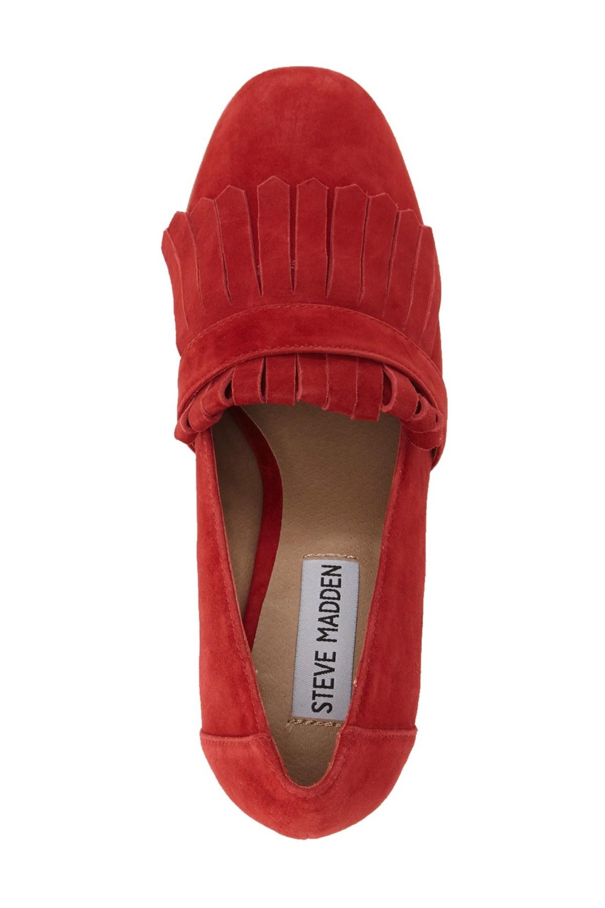 steve madden loafer pumps